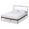 Baxton Studio Samir Modern Industrial Black Finished Metal Platform Bed-Full 195-12375-ZORO - alternate 4